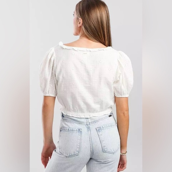 Billabong x Wrangler Women’s Simply Sweet Cropped Top Size Large - Picture 2 of 10